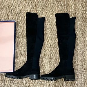 Stuart Weitzman 5050 50/50 black suede over the knee boot sz 7